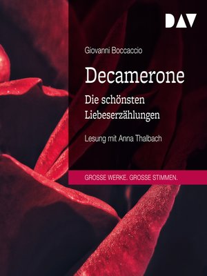 cover image of Decamerone. Die schönsten Liebeserzählungen